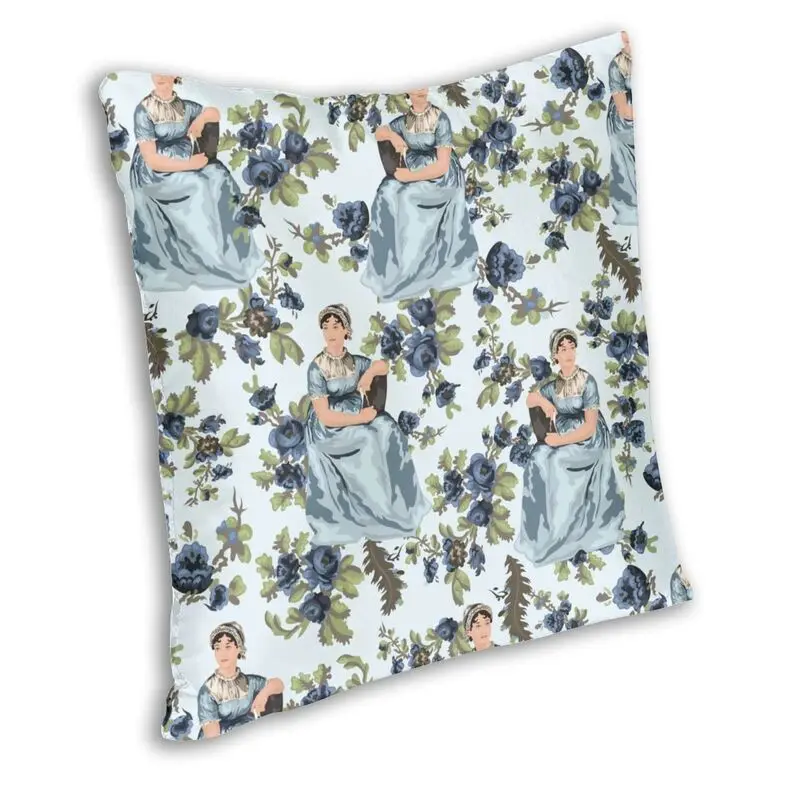 Jane Austen Floral Cushion Cover Print Pride and Prejudice Flower Throw Pillow Case for Car Fashion Pillowcase Home Decorative