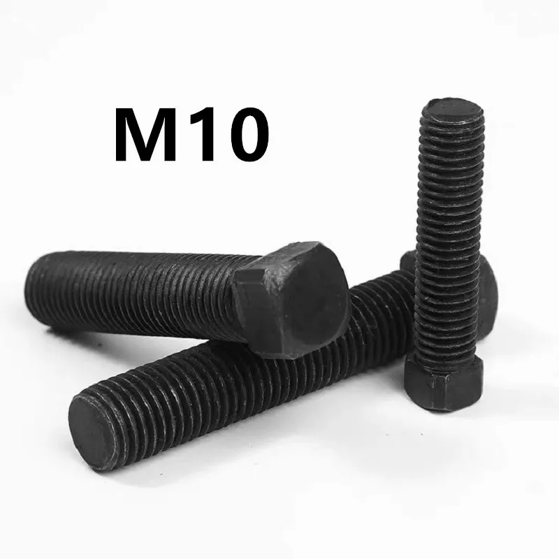 5PCS GB821 M10x20/25/30/35/40/45/50/60/70/80mm Square head Screw Flat End Set Screws