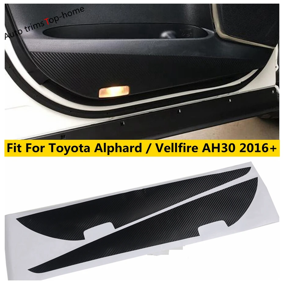 Accessories For Toyota Alphard / Vellfire AH30 2016 - 2020 Car Interior Door Anti Kick Pad Side Edge Film Protector Cover Trim