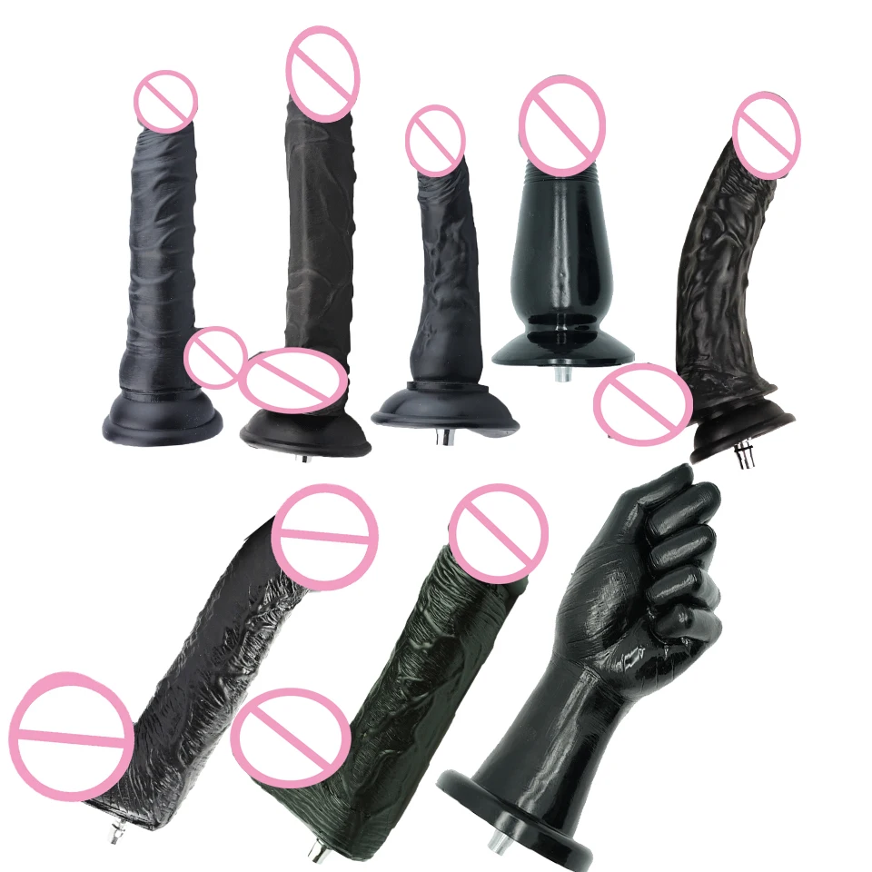 Fredorch Sex Machine Attachments big black dildosOrgasm G-spot stimulation, silicone dildo for vac-u-lock love Machines