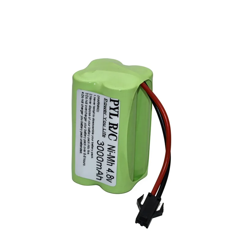 Batteria + caricabatterie 4.8v 3000mAh per auto RC serbatoi di navi camion Robot AA 4.8V NIMH batteria ricaricabile gruppo per pistola giocattoli RC