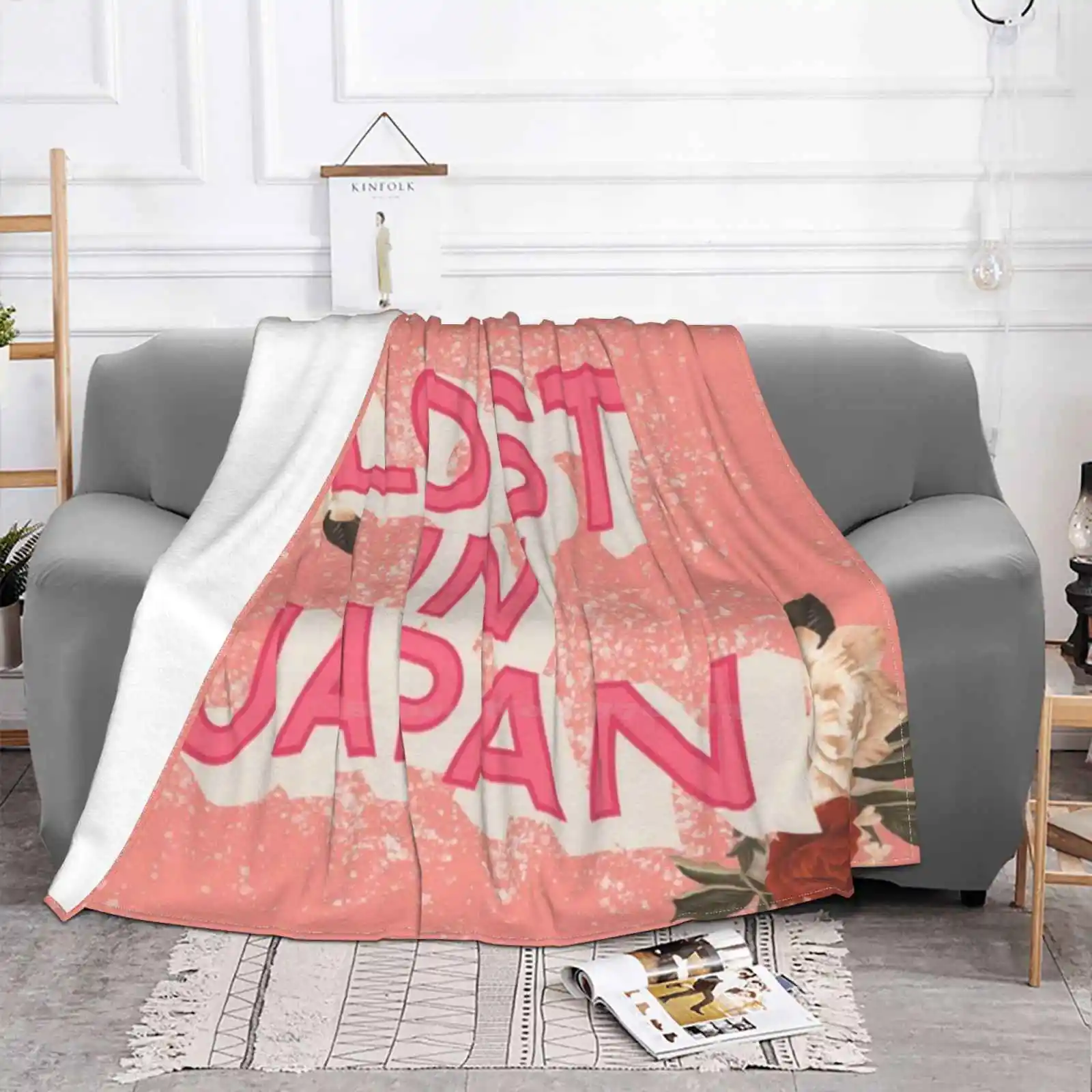 Shawn Lost In Japan Mendes Creative Design Comfortable Flannel Blanket Shawn Lost In Japan Mendes Shawn Mendes Army Pink Peacjh