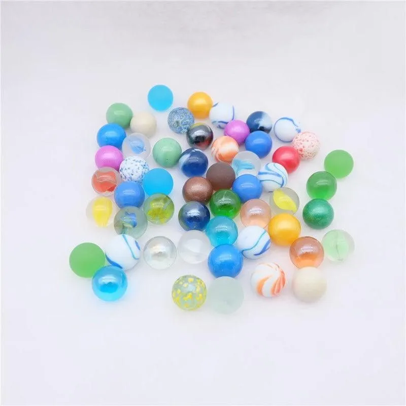 10/20pcs Marbles Glass Ball 16 Mm Cream Console Game Stress Pinball Machine Cattle Small Pat Toys Parent-child Machine Beads