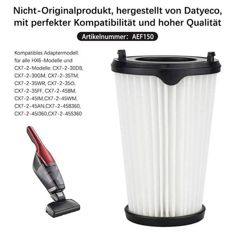 6 pçs cx7 filtro para electrolux zb3301 aeg hepa filtro substituição CX7-2 filtro para aeg ergorapido aspirador de pó