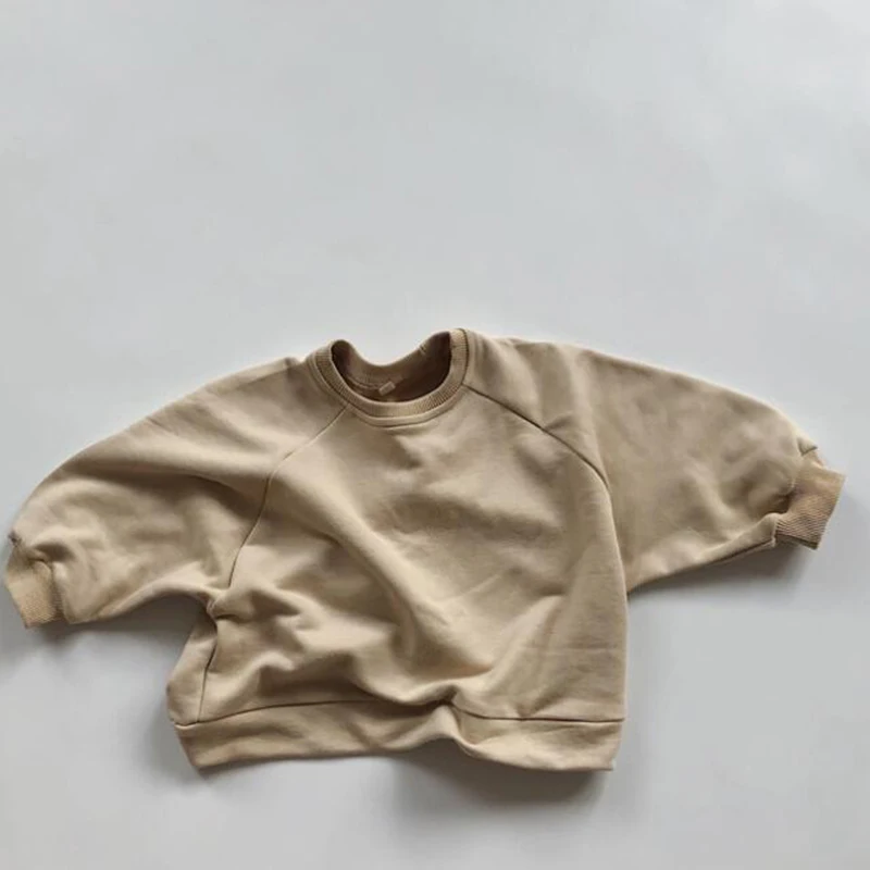 Children Clothing Japan Korean Style Autumn Spring Baby Girls Boys Casual Long Sleeve Sweatshirts T-shirt Kids Pullover Tops