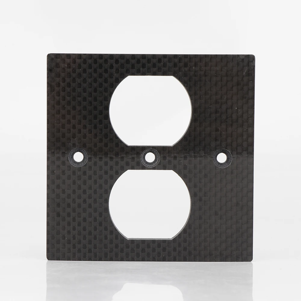 1 قطعة الولايات المتحدة مزدوجة التيار المتناوب وعاء الطاقة 4k ألياف الكربون Schuko لوحة الطاقة المقبس 16A الولايات المتحدة القياسية الجدار المخرج