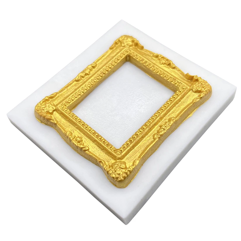 Photo Frame Silicone Mold Fondant Chocolate Sugarcraft Mold Cake Decorating Tools Baking Accessories