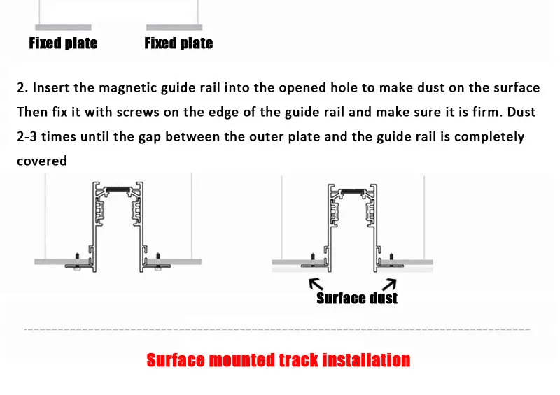 QIUBOSS Modern Magnetic Track Lights Embedded LED Spotlight Downlight Living Room Without Main Light Lighting Grille Lamp Series
