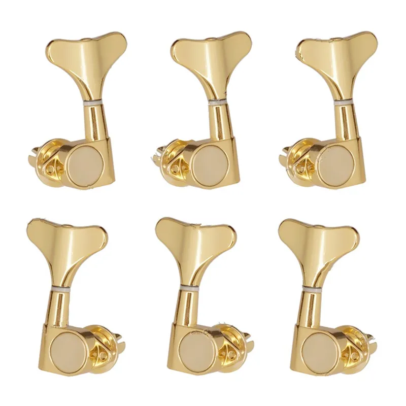 6Pcs 5Pcs 4Pcs Elektrische Basgitaar Stemsleutels Bass Machine Heads Tuning Toetsen Voor Basgitaar Accessoires onderdelen Gold Sliver Bl