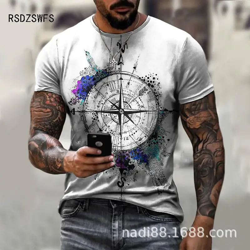 New Summer 3D Movie Warrior Men T Shirt Cute Smiling Face Print Graphic T Shirts Fashion Individuality Men's Large Size T-Shirts