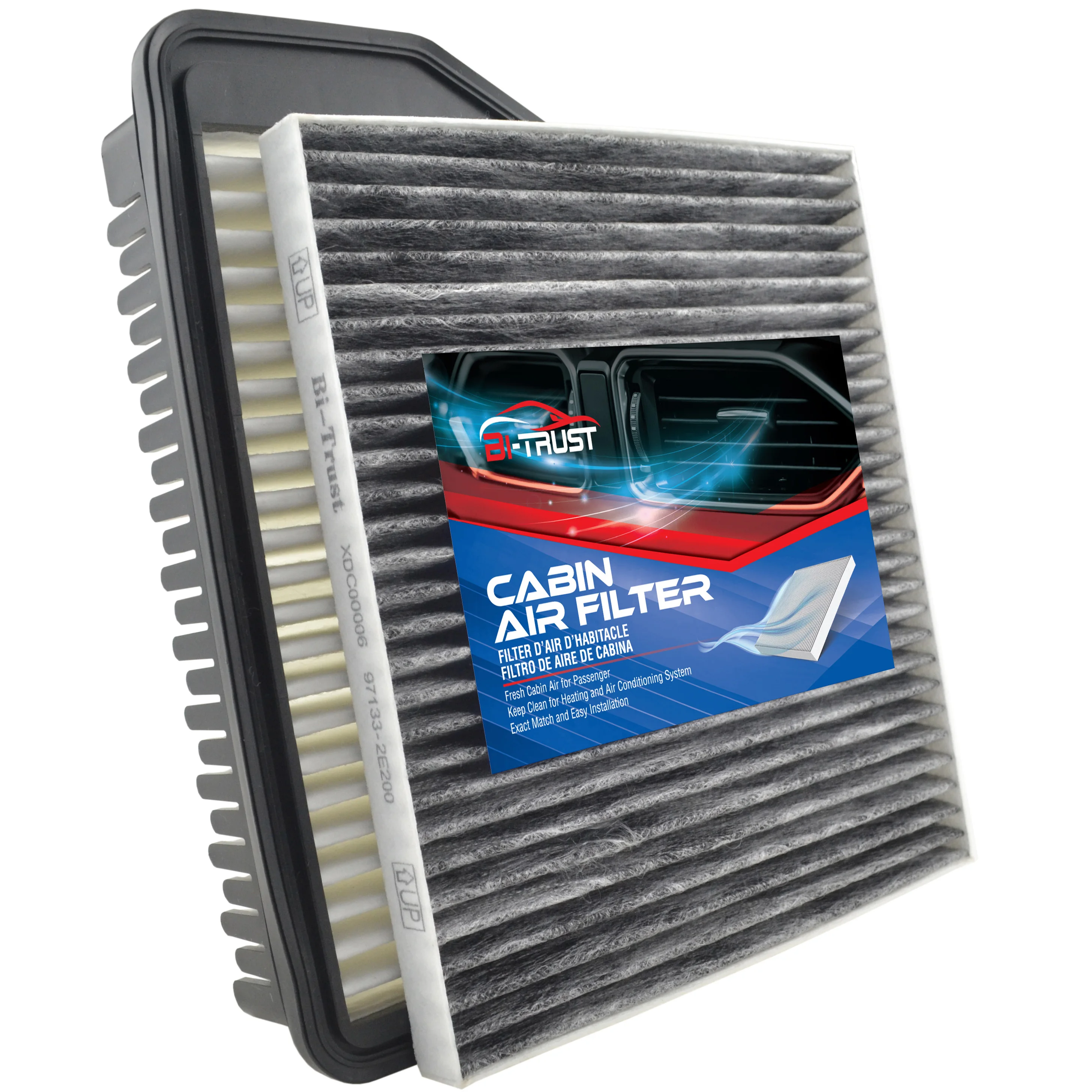 Bi-Trust Engine & Cabin Air Filter for 2011-2016 Kia Sportage/2010-2015 Hyundai Tucson/2013 Kia Forte Koup