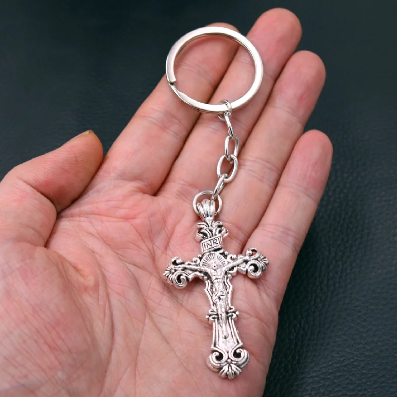 1pcs Retro Religious Keychain, Christian Charms, Catholic Charms, 3D Bible Charms, Virgin Mary Charms, Holy Father Charms, A329