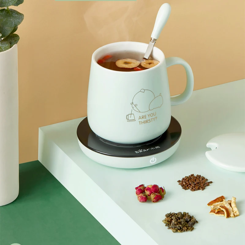 Base de copo de água de aquecimento doméstico, temperatura constante, 55 ℃, artefato de aquecimento de leite, calor automático, copo quente automático