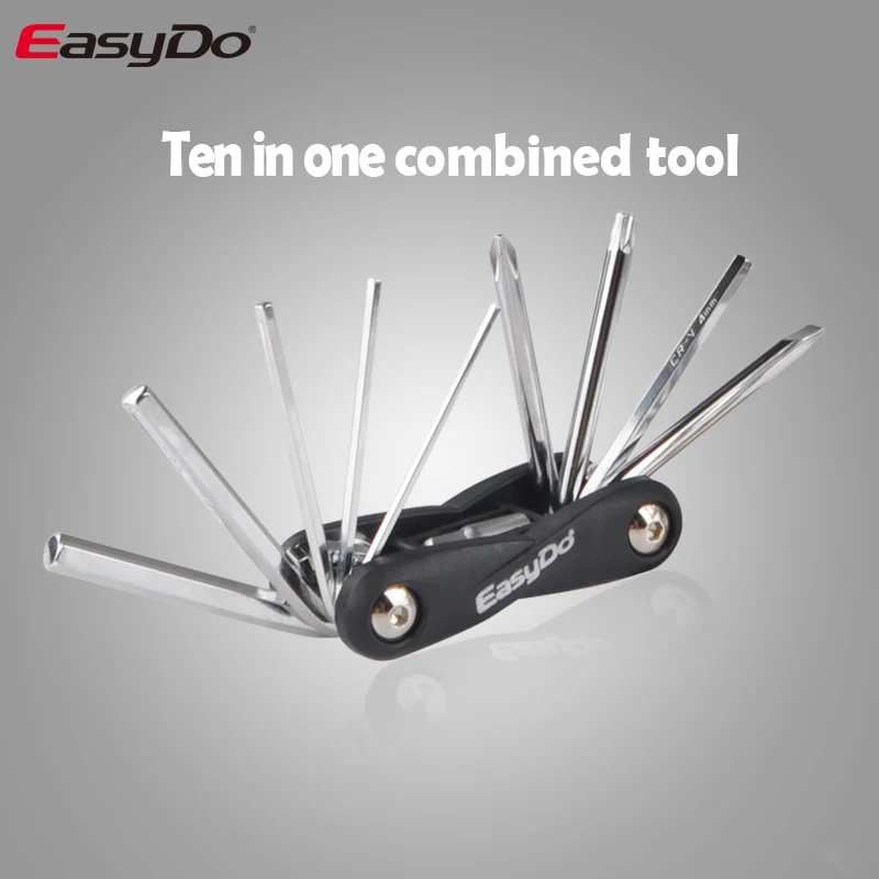 EasyDo Portable MTB Mountain cycle multipurpose wrench Touring pocket multi tool Screwdriver Motorcycle bicycle bike allen fix