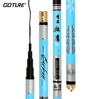 Goture Super Hard Stream Fishing Rod Carbon Fiber Telescopic Rods 6H 1/9 Power Carp Feeder Hand Pole For Freshwater 2.7m-6.3m