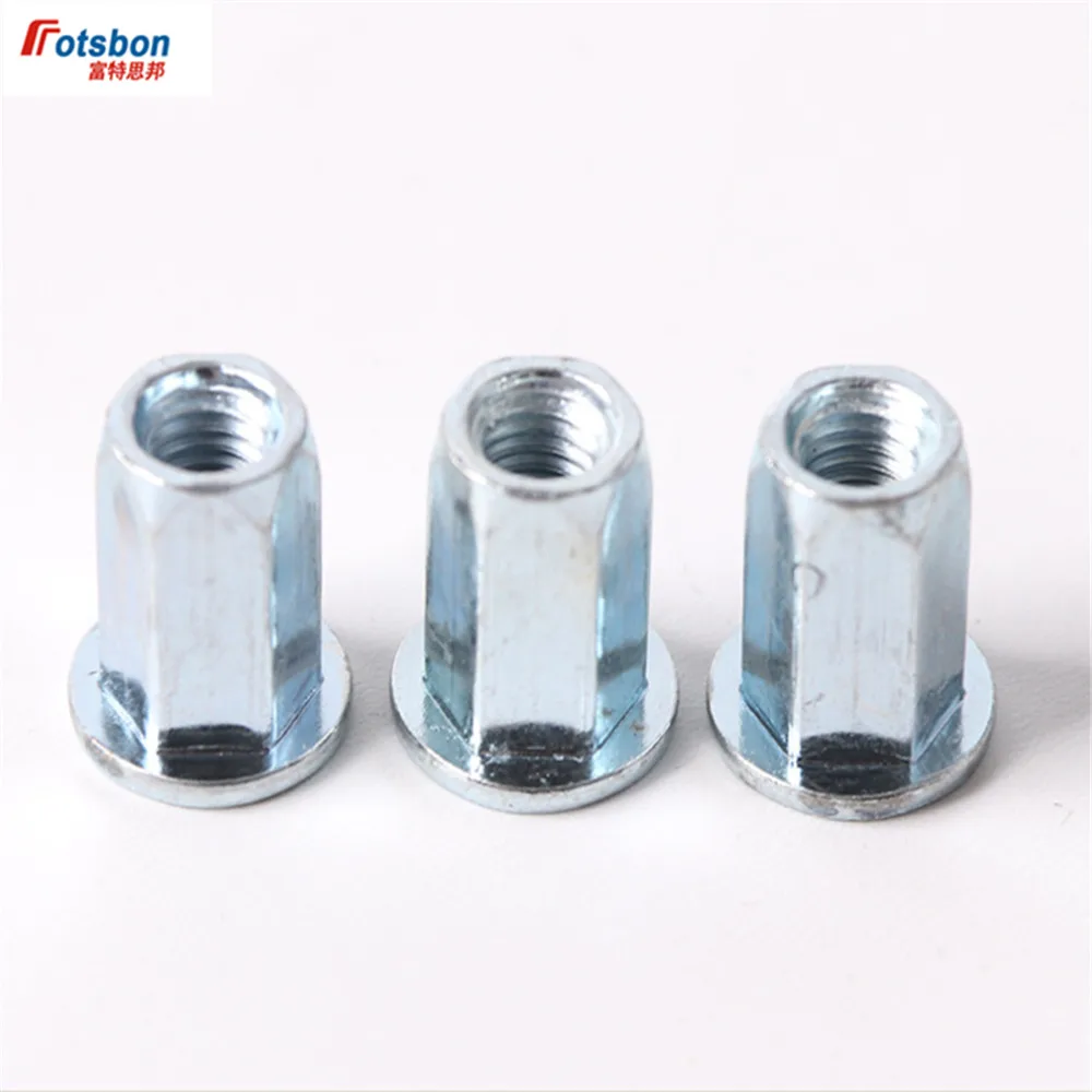 M3/M4/M5/M6/M8/M10/M12 Flat Round Head Full Hex Rivet Nuts Insert Hexagon Inserti Rivnuts Insertos Threaded Ecrou Tuerca YJT8003
