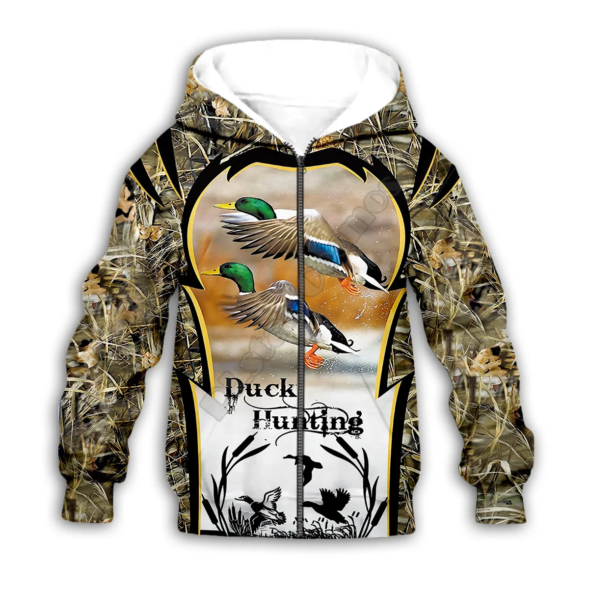 Duck Hunting 3d printed Hoodies family suit tshirt zipper Pullover Kids Suit Funny Sweatshirt Tracksuit/Pant Shorts Style-2