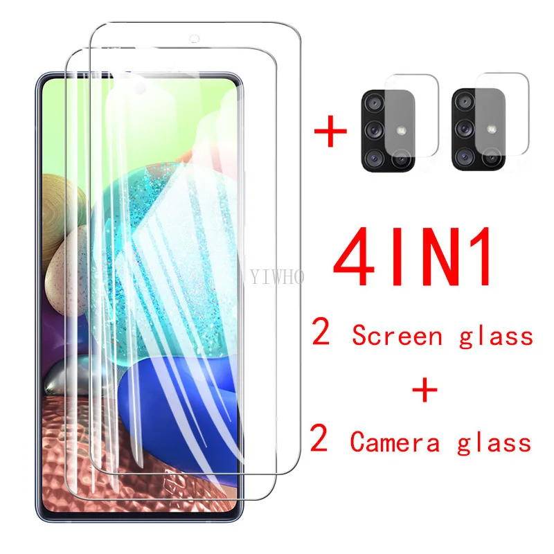 protective glass for samsung a51 a71 5g tempered glas screen protector film on galaxy a42 a32 5g sumsung back camera len glas