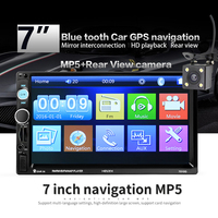 2 din 7 inch HD Car Radio GPS Navigation Player Camera Bluetooth AUX MP3 MP5 Stereo FM Audio USB Auto Electronic 2din  7010G