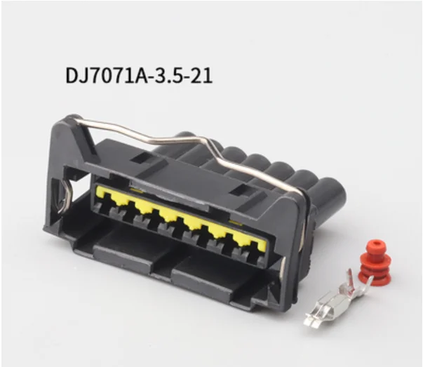 100 set 7 pin sealed male female housing adapter plastic car automotive electrical waterproof connector DJ7071A-3.5-11/21