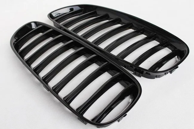 1 paar 2009-2016 Auto Enkele Lijn Glossy Black Front Nieren voor BMW Z4 E89 Auto Accessoires Mesh grill