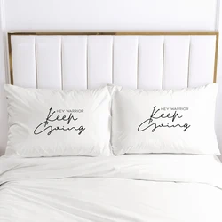2PCS 3D Pillow Cases 60x70 70x70 Nordic Decoration Throw Pillow Cover Bedding White Letter PillowCase Customize size/design