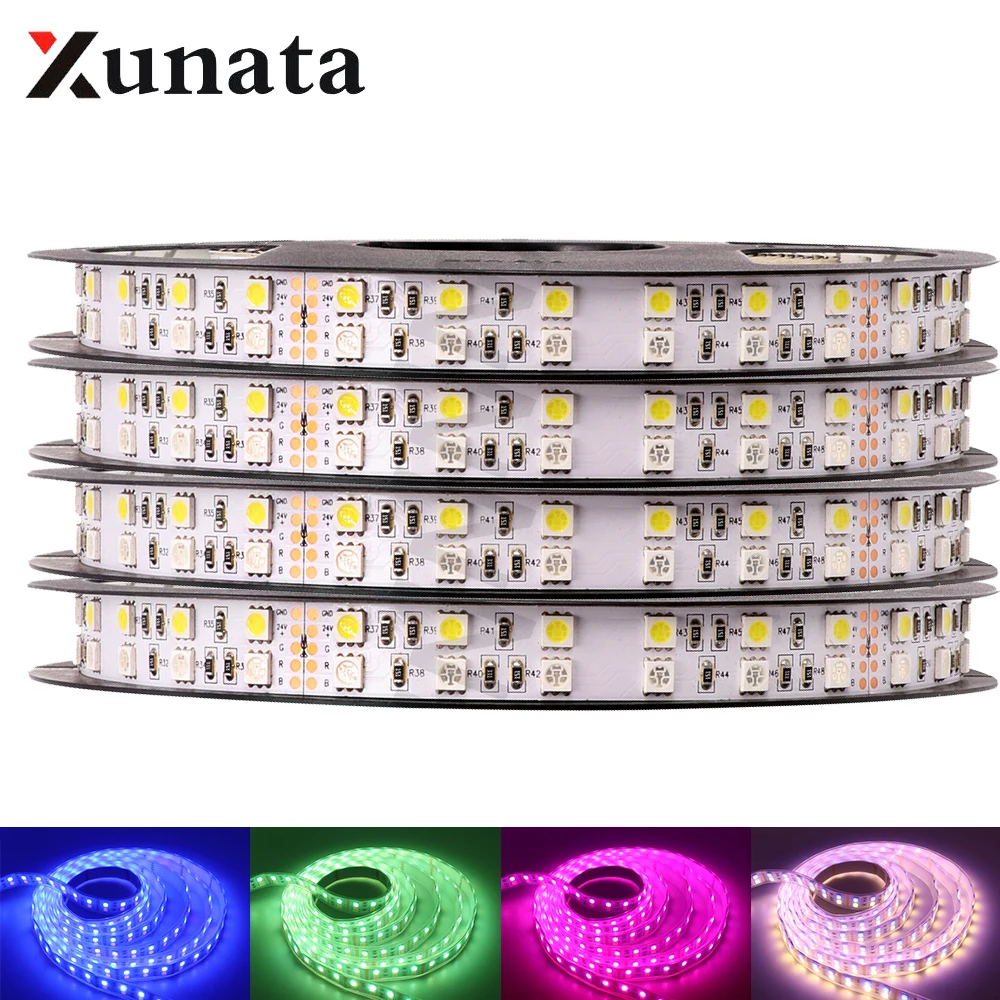 

5050 LED Strip DC 12V 24V RGB RGBW RGBWW LED Light Lamp IP21 IP65 IP67 Waterproof Indoor LED Strip Lights 5m