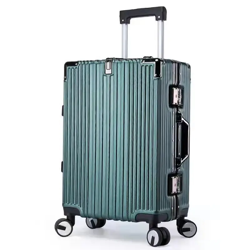 Chất Lượng Cao 20 "22" 24 "26" Khung Nhôm Du Lịch Cao Cấp Vali Cabin Với Tắt Tiếng Bánh Xe TSA khóa Lăn Hành Lý Miễn Phí Vận Chuyển