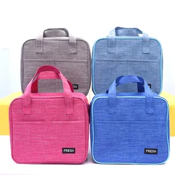 Oxford Cloth Thermal Lunch Bag for Women Portable Picnic Bento Box Insulated Cooler Bags School Travel Food Storage Container