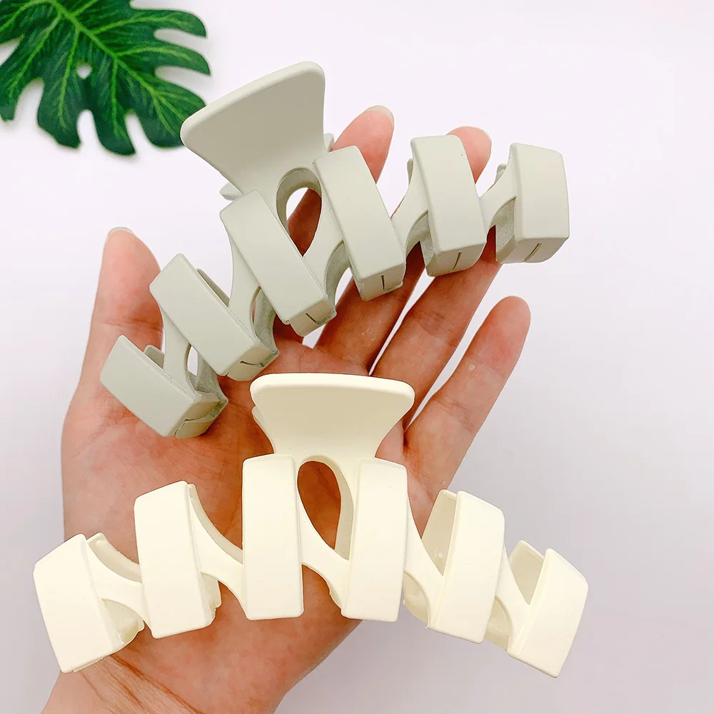 Jepit Rambut Besar Plastik Modis Wanita 11.5CM Jepit Rambut Kuncir Kuda Jepit Rambut Kepiting Elegan Aksesori Rambut Rias