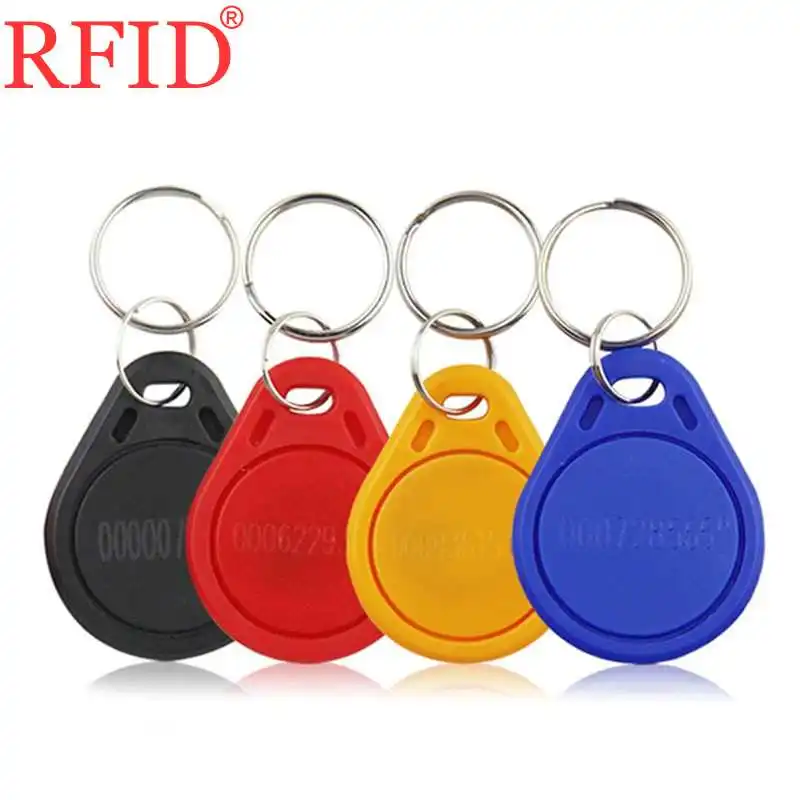 ID 125Khz EM4100 TK4100 41*33*4.3MM RFID Read Only Waterproof Keyfobs Key Fob EM Tag Token Proximity Access Control 1pcs