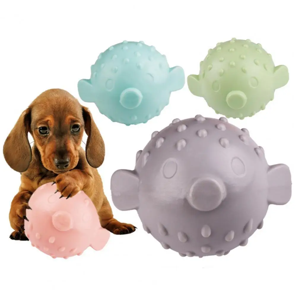 Pet TPR Puzzle Chewing Biting Resistant Vocal Ball Toy Dog Grinding Training