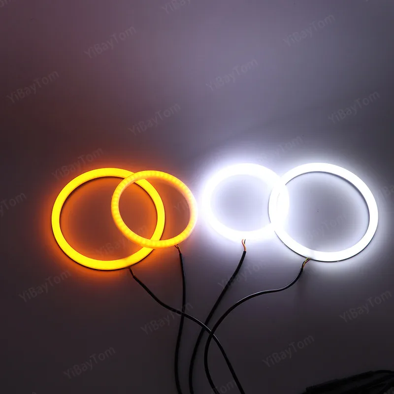 Excellent SMD Cotton Light Switchback LED Angel Eye Ring DRL Kit For BMW 3 Series E90 E92 E93 M3 2007-2013 Coupe Cabriolet