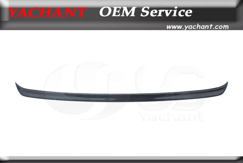 Carbon Fiber CF Gurney Flap Fit For 2008-2012 Lancer Evolution EVO X EVO 10 VTX Style Gurney Flap Rear Spoiler Wing