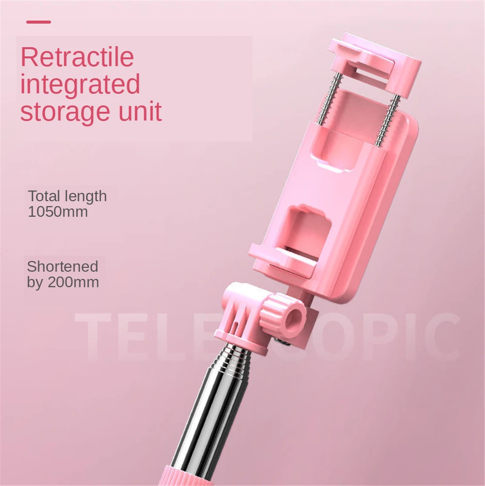 2021 stojak na telefon komórkowy Selfie Stick bezprzewodowy uchwyt do przenoszenia Bluetooth statyw z pilotem obrotowy do telefonu