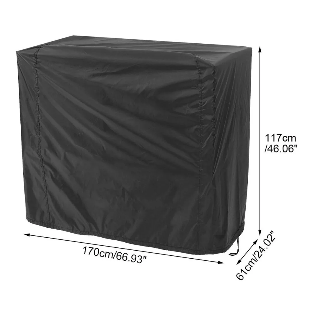 Outdoor Garden Yard Grill Dust Cover Protector Waterproof Barbecue Cover Anti Dust Rain Cover For Bbq Accessories Black