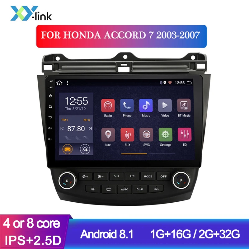 

Android 8.1 Car Multimedia Player Gps Navigation System For Honda ACCORD 7 2003-2007 Radio Audio Stereo Accessoreis No 2 Din Dvd