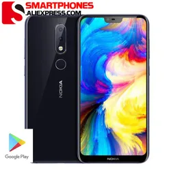 Nokia X6 Android Mobile Phone 5.8 inch 18:9 FHD+ Snapdragon 636 Octa Core 3060mAh 16.0MP+5.0MP Camera Fingerprint ID Smartphone