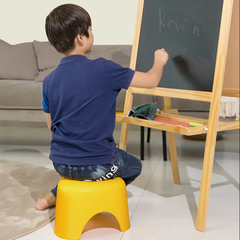 Petit Tabouret Kinderen Stoelen Huishouden Baby Stoel Antislip Voet Cartoon Kruk Versterkte Kunststof Krukken Badkamer Meubels