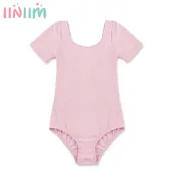 Iiniim Girls Ballet Dance Leotard Dancing Class Training Stage Perfromance Costume Gymnastics Bodysuit Ballet Tutu Dancewear