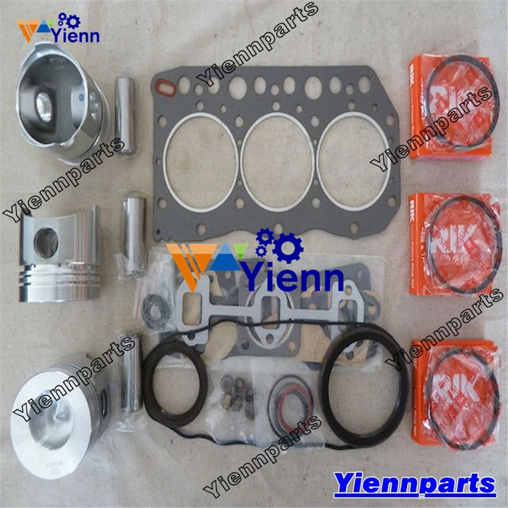 For Yanmar 3TNC78 3TNC78L 3TNC78E Overhaul Rebuild Kit  Loader Tractor Excavator Diesel Engine Repair Parts