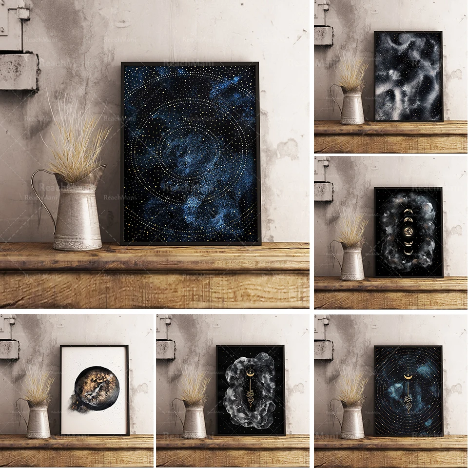 

Universe Art Institute, illustration depicting the universe, galaxies and space, Indigo etc. or Déco Murale Cadeau’s blueprint