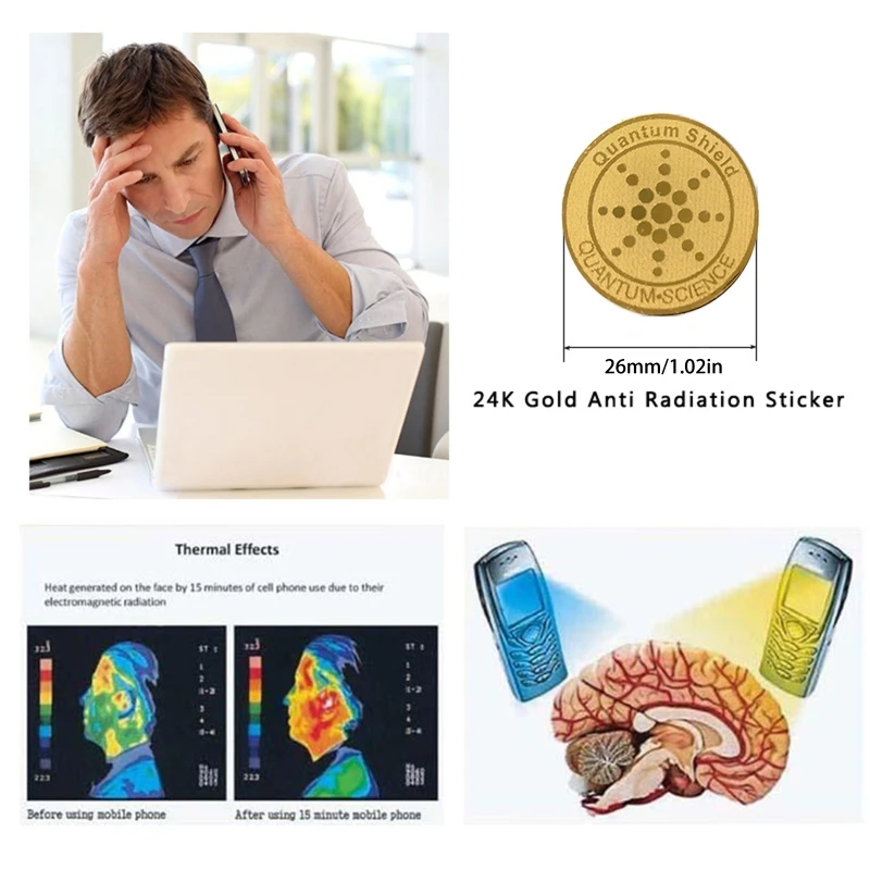حماية الطاقة من الإشعاع ، ملصقات الهاتف الخلوي ، مانع الإشعاع ، EMR ، لأجهزة الكمبيوتر المحمولة ، الكمبيوتر ، 10 قطعة