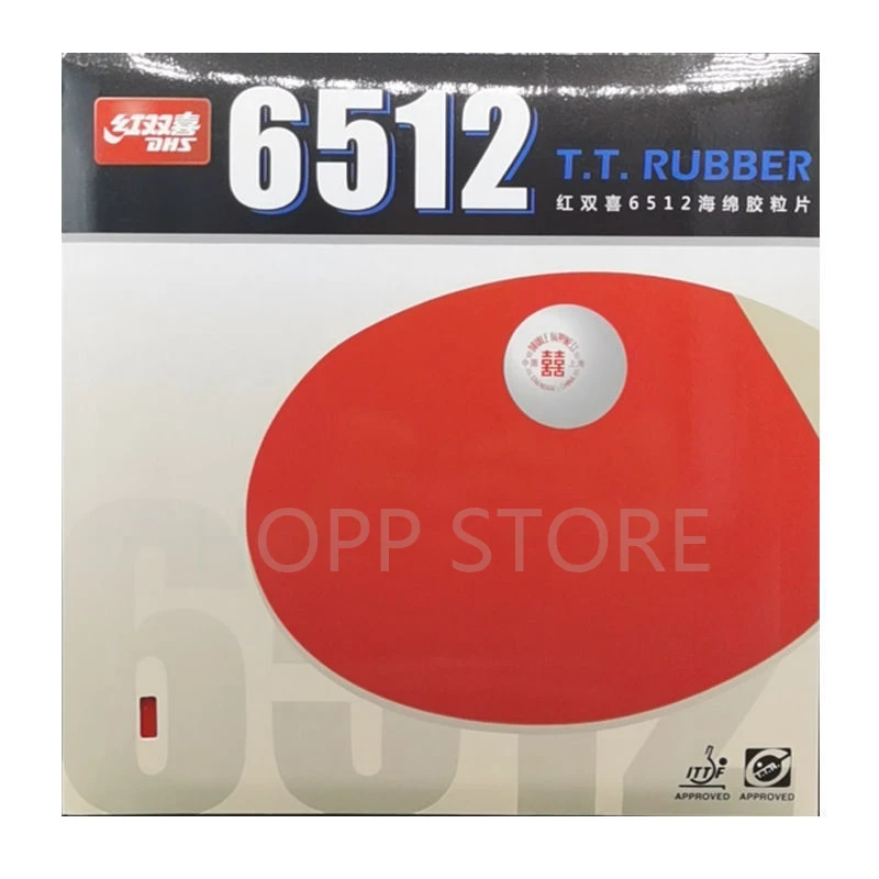 2020 New DHS 6512 Classic Table Tennis Rubber (Allround Type) Original DHS 6512 Ping Pong Sponge