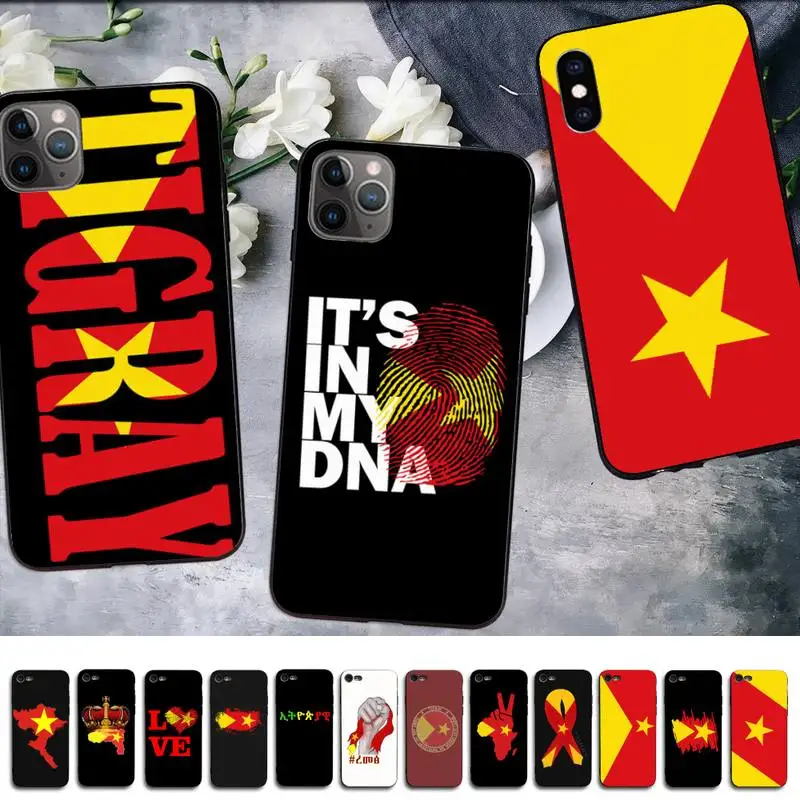 MaiYaCa Tigray Flag Theme Phone Case for iphone 13 11 12 pro XS MAX 8 7 6 6S Plus X 5S SE 2020 XR cover