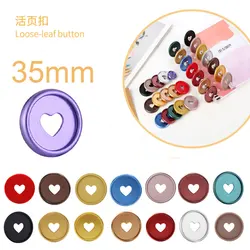 Binding Discs 12pcs 35mm Frosted Notebook Mushroom Hole Rings Loose-leaf Rings Plastic Rings Binder Notebook Plastic Ring
