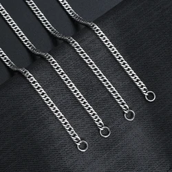 Wholesale Price Width 4MM 316L Stainless Steel Chain Necklace Fashion Men Link Necklace Hip Hop Rock Jewelry drop shipping