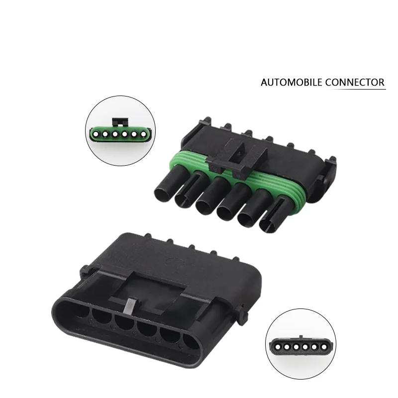 10/30/100Sets 6 Pin 12015799 12010975 Weather Pack Adapter Automotive Plug For Delphi Electrical Car Connector