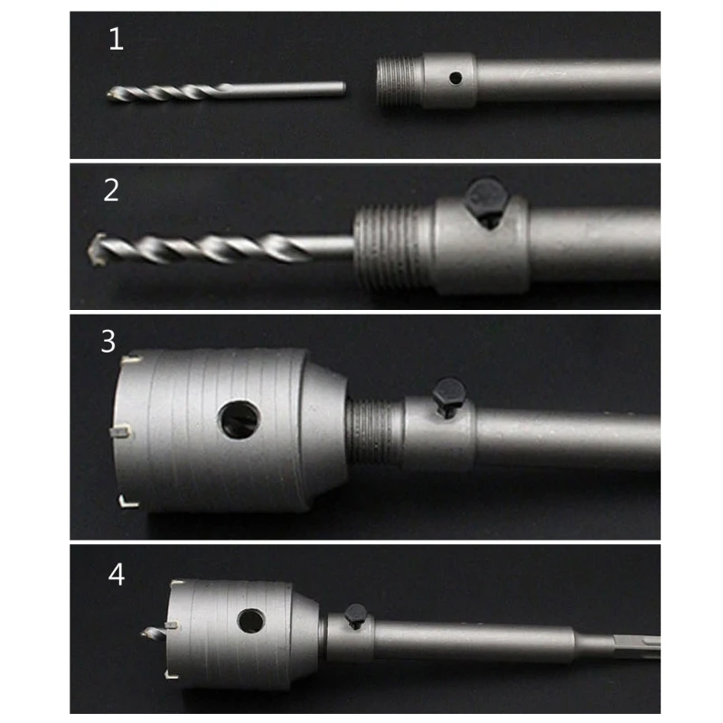 110/200/320mm Runde Stange SDS Plus Schaft Cutter Beton Zement Stein