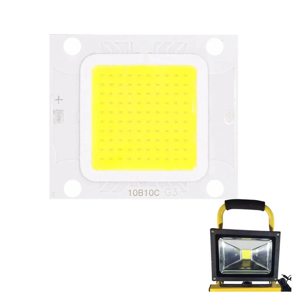 Smart IC No Need Driver LED COB Lampada Bead DC27-36V 10W 50W 60W 70W FAI DA TE Luce di Inondazione Lampadina Faretto Esterno Paesaggio Chip lampade